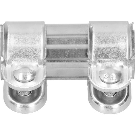 Doppelte Edelstahl-Verbindungshülse mit 1,4 Zoll Durchmesser, Edelstahl-Auspuffrohrverbindung, Länge 9,4 cm. (1/5)