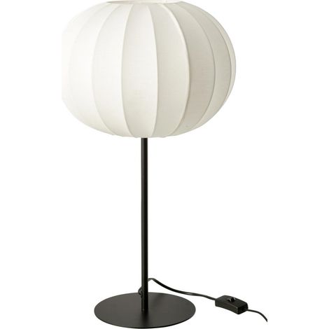 Lampe à Poser Lanterne en Métal "Shirley" 53cm Blanc (1/4)