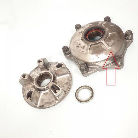 [PRODUIT D'OCCASION] Porte couronne origine pour moto Honda 800 VFR Vtec 2002 à 2009 (1/3)