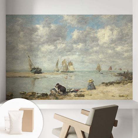 Papier peint intissé avec imprimé pour intérieur moderne application facile a motif - Colle incluse gratuite Paysages marins 104x70 cm (1/5)