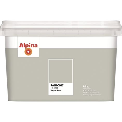 Alpina Wandfarbe Pantone matt vapor blue 2,5 L Wandfarbe (1/3)