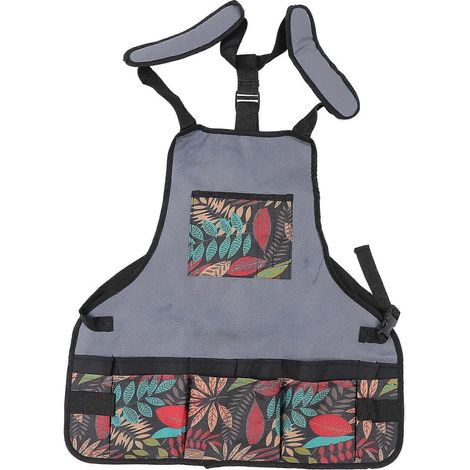 Tablier de jardin en tissu Oxford avec de multiples poches pour une utilisation pratique (1/5)