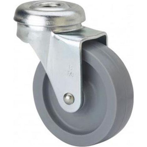 RUEDAS ALEX rueda giratora agujero m10 602-060-4 poliamix gris eje liso (1/2)