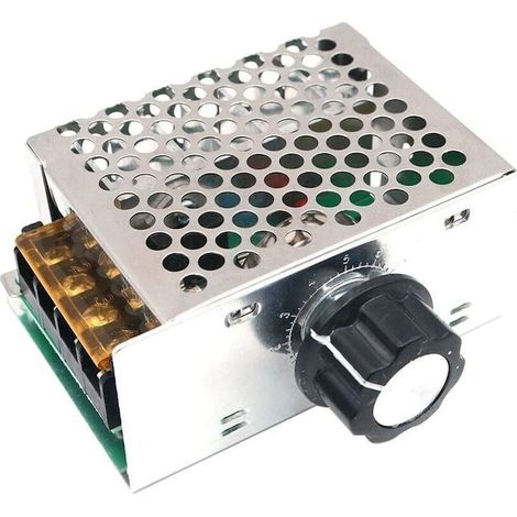 Régulateur de tension 220V, 4000W, avec protection court-circuit, pour appareils électriques, 85x58x35mm (1/5)