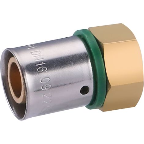 Raccord femelle écrou libre à sertir pour tube PER NOYON & THIEBAULT Ø16 - F12x17 (3/8) (1/7)