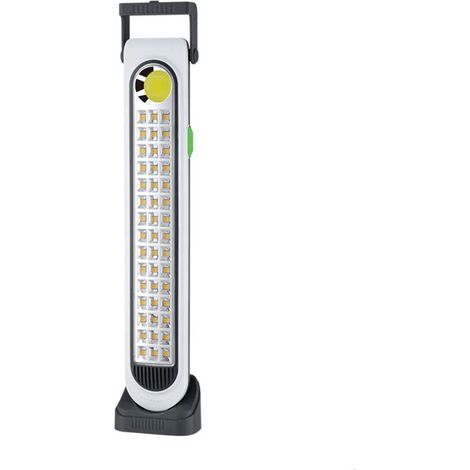 Torcia di emergenza ricaricabile con carica solare lampada pannello solare caricabatteria usb bianca (1/5)