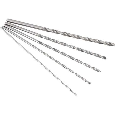 Punta elicoidale in acciaio rapido con gambo dritto da 2-5 mm per legno (1/4)