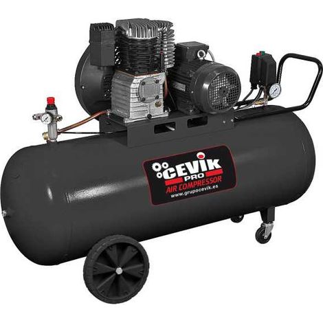 Compresor correa 200l 4hp 230v pro ca-pro200-4mf CEVIK