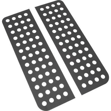 Lot de 2 Panneaux de Vitre Arrière en Alliage d'Aluminium pour Wrangler JK 2007-2018, Décoratif Type A, Couvre-verre Robustes (1/5)
