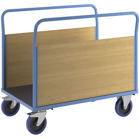 eurokraft pro, Chariot plate-forme avec panneaux en bois,