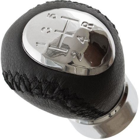Pomello del cambio in pelle nera per Mazda 323/323F BJ 98-04, 5 marce, 12 mm (1/5)
