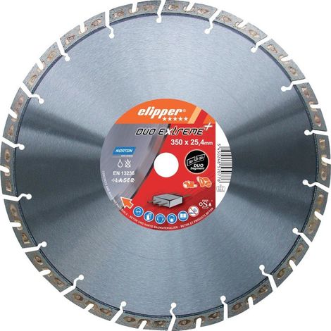 Disques diamant - EXTREME BETON Ø350 mm NORTON CLIPPER (1/2)