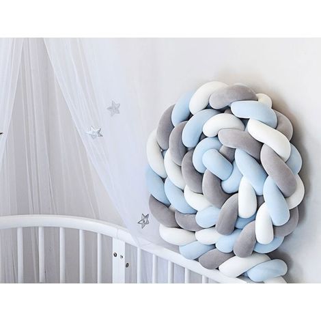 Coussin de Protection Murale Moelleux 300 cm - Antichute pour Lit Dormeurs Latéraux Décoration Chambre Épais (1/4)