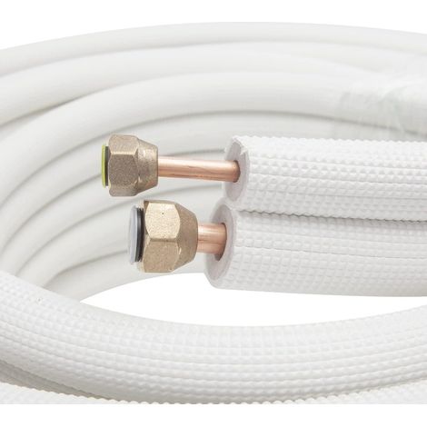 Tuyau de réfrigérant en cuivre pour climatiseur split 1/4 et 3/8, pièce 7M avec serpentin d'isolation M1