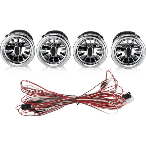Eosnow Kit de lumière ambiante de remplacement pour MercedesBenz VClass W447 20142020, 4 pièces, 3 couleurs, Turbine LED avant