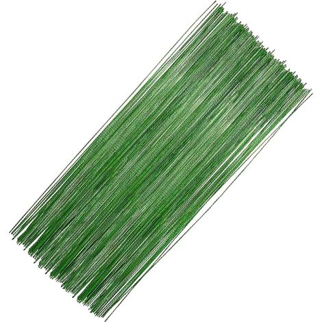 100 Fil de fer, diamètre 0,55mm, longueur 360mm, galvanisé, pour bouquet, bricolage(Q3 : Nouveaux produits pour le mois d'août) (1/5)