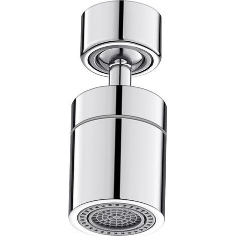 Embout Robinet, Embout Robinet Cuisine, 360° Brise Jet Robinet, Aérateur de Robinet pour Robinets M22 ou M24 pour Cuisine/Salle de Bain (1/5)
