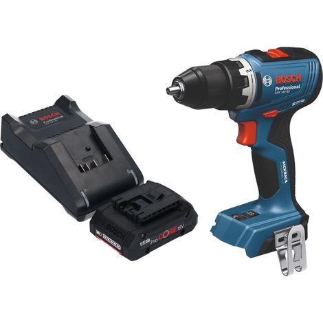 Bosch GSB 18V-65 Professional Perceuse-visseuse à percussion sans fil 18 V 65 Nm Brushless + 1x batterie ProCORE 4,0 Ah + chargeur