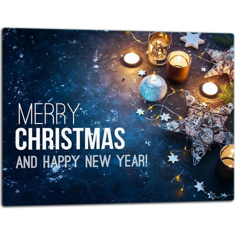 Planche à découper en verre 52x40 Noël (1/5)