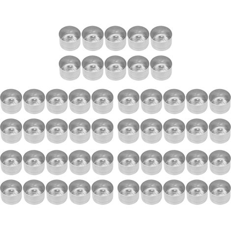 50 Pièces Base de Bougie Longue Durée Résistante à la Chaleur pour Fabrication DIY de Moulage à Bougies (1/5)