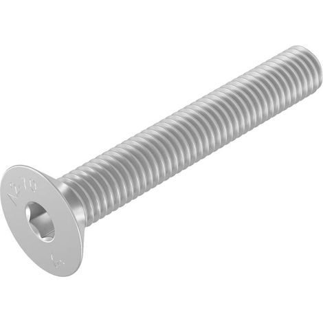 Vis à tête fraisée M6 x 40 mm, acier inoxydable 304, DIN 7991 / ISO 10642, à six pans creux, 20 pièces (1/2)