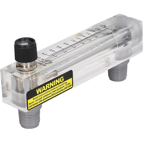Durchflussmesser für Plattenmontage 0,2-2 GPM, Durchflussprüfgerät aus Acryl für Messung und Steuerung (1/5)