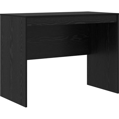 Maison Exclusive - Schreibtisch Schwarz Eichen-Optik 100 x 50 x 7