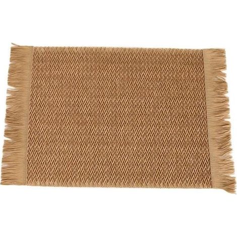 Mantel individual,Mantel individual de papel con flecos,Decoración de mesa,Mantel aislante térmico,Posavasos para platos,45 x 30 cm (1/5)