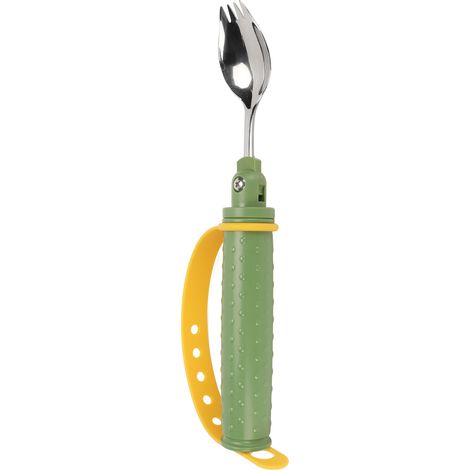 Cuillère Adaptée pour Tremblements des Mains, Ustensile Pondéré Anti-Dérapant pour Parkinson, Aide Alimentaire Ergonomique sans BPA (1/5)