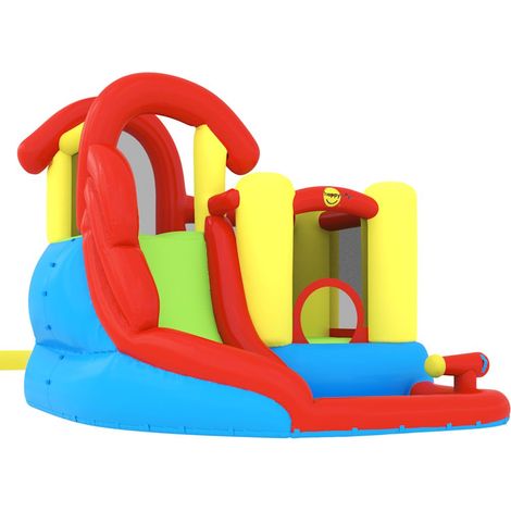Castillo hinchable con tobogán y piscina 280x319x211 cm Happy Hop (1/4)