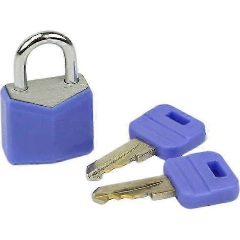 JUSCH Mini Cadenas Couleur Violet, Cadenas de Voyage pour Bagages et Casiers (1 paquet)