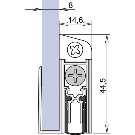 athmer  Türdichtung  Schall-Ex  GS-8  1-407  1-s.L.958mm  Alu.silberf.GLT  -  1-407-0960 (1/3)