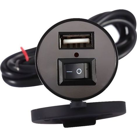 Chargeur Moto Vélo - DQ France - 12V - Imperméable - Interrupteur (1/3)