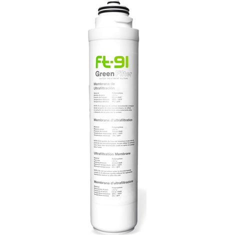 Cartuccia Ultra Filtration Ft91 - 0,1µm Per Filtro Sottolavello Duo O Trio Uf