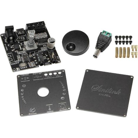 XY-AP50L Mini amplificateur audio numérique sans fil Bluetooth 5.0 50 W + 50 W, stéréo, entrée auxiliaire 3,5 mm, port USB et application (1/5)