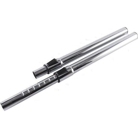 Raccord de rallonge en acier inoxydable haute performance pour aspirateurs et tuyau de remplacement compatible, calibre 32, rétractable, longueur totale 470 mm (1/2)