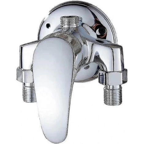 Mitigeur de douche mural en laiton chromé, commande unique, eau chaude et froide, entraxe de 150 mm (1/5)
