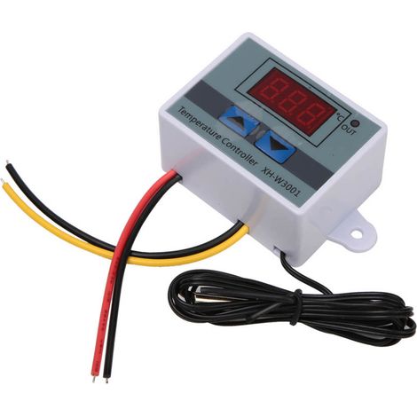 Thermostat de régulation de température XH-W3001 avec sonde de capteur étanche (24 V 240 W) (1/5)