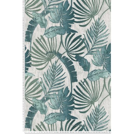 Papier peint Jungle Vert Séjours & Chambres Lutèce