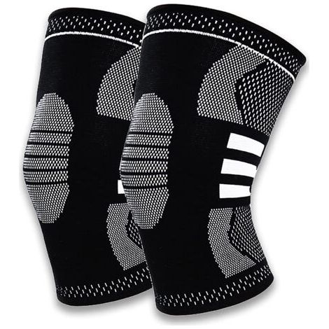 Genouillère de sport. attelle de genou. genouillère médicale de compression élastique antidérapante et respirante. utilisée pour le sport. la course à pied et pour soulager la douleur liée à une déchi (1/5)