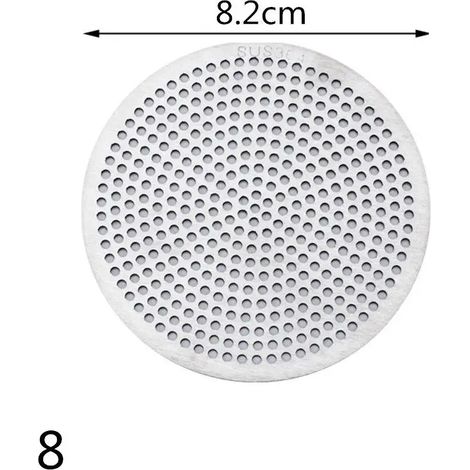 (8-8.2cm)1Pc Round 304 Stainless Steel Sink Strainer Drains Cover Hair Filter Kitchen Bathroom Balcony Toilet Sewer Isolation Net (1/4)
