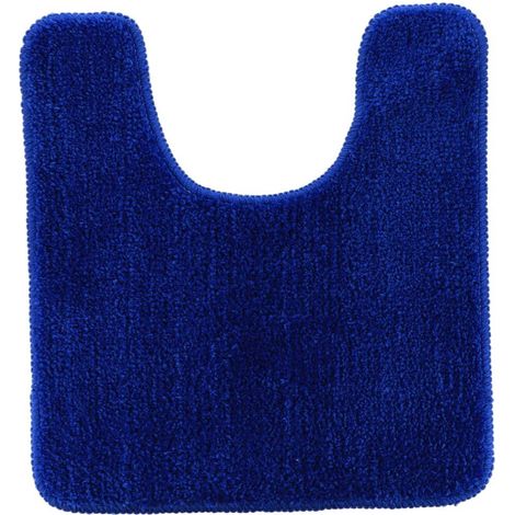Mikrofaser-wc-konturmatte 45x50 cm latexunterseite - marineblau - Tendance