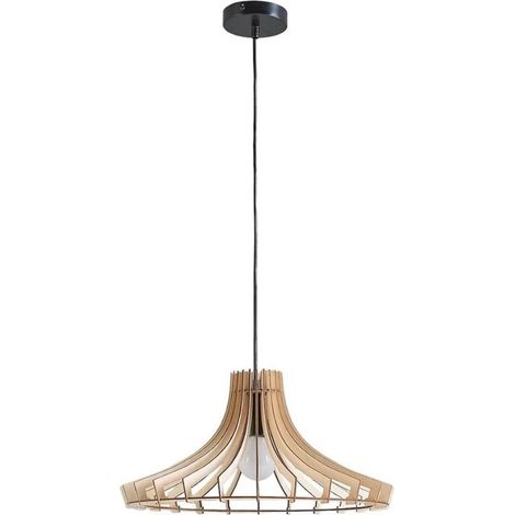 [GEBRAUCHT] Lindby Holz Pendelleuchte Pendellampe Lampe Leuchte Deckenlampe Bela ø 47cm E27 B-Ware