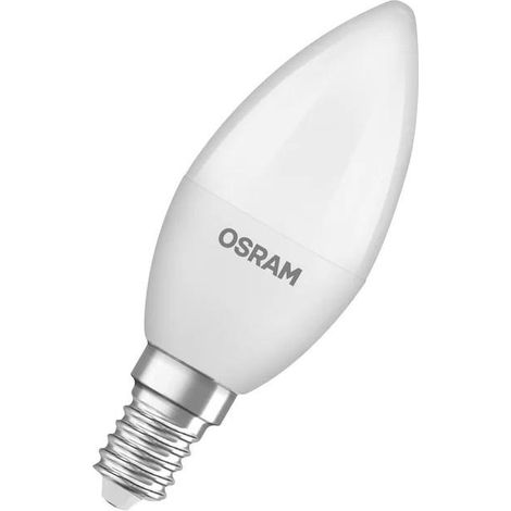 047091 3u LAMPARA VELA LED 4,9W E14 2700K BASE OSRAM