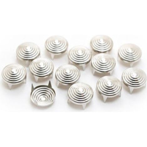 Clous rivet rond à 4 griffes Spiral Argent ø8