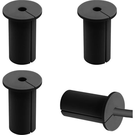 Lot de 4 œillets de Passage de câbles muraux, œillets de Passe câble en Silicone, Trous de Manchon de Passage de câbles muraux, œillets muraux pour câbles, Fil de Meubles de Maison (1/5)