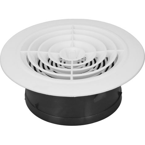 Grille d'aération ronde rotative de rechange, réglable, pour salle de bain et cuisine, 15 cm (6 pouces) (1/5)