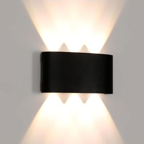 Applique Murale LED Étanche IP65 6W – Aluminium Moulé – Éclairage Moderne Up/Down – Blanc Chaud 3000K (1/5)
