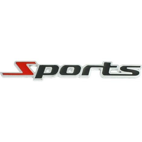 TRADE SHOP - Adesivo Decorazione 3d In Metallo Cromato Per Auto Figura Stemma Sports Sticker - (1/5)