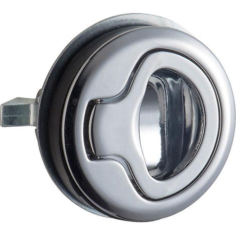 Loquet de trappe à traction plate en acier inoxydable, verrou de trappe marine à traction plate pour bateau et camping-car (1 pièce, argent) (1/5)